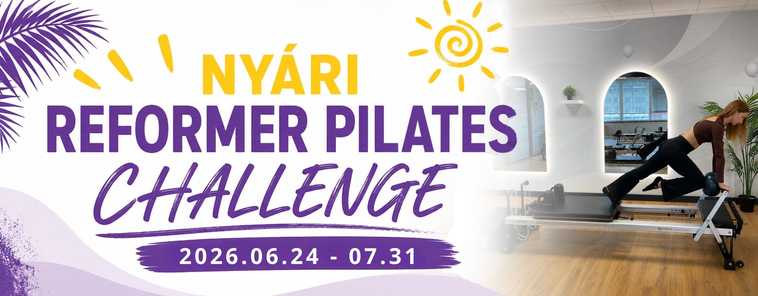 NYÁRI REFORMER PILATES CHALLENGE nagy banner 2